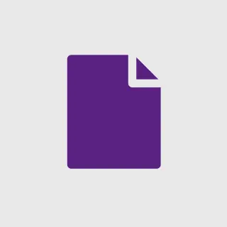 Paars pictogram van een document met omgevouwen hoek