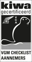 Logo van Kiwa gecertificeerd VCA VGM Checklist Aannemers